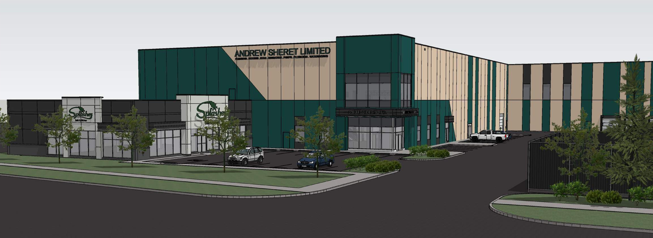 Rendering of building from page 1 of the file 'DP2025-06951 - DMAP DECISION RENDERED (8MB) 2026-06-25'
