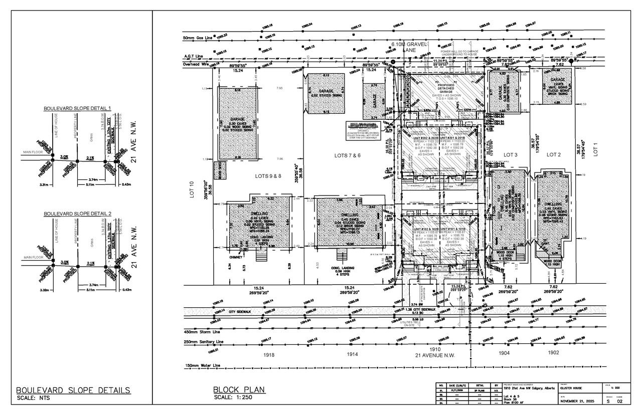 Construction site plan for project from page 2 of the file 'DMAP Plans (Submitted) DP2025-06957 (2MB) 2025-12-04'