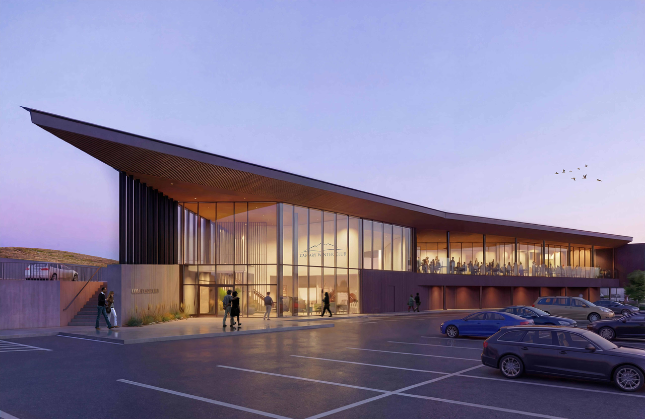 Rendering of building from page 1 of the file 'DP2025-06987 DMAP Plans (Amended) 2026-05-20 (8MB)'