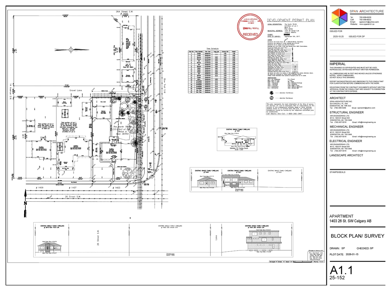 Construction site plan for project from page 2 of the file 'DP2025-07062 DMAP Plans Submitted (4MB) 2026-01-16'