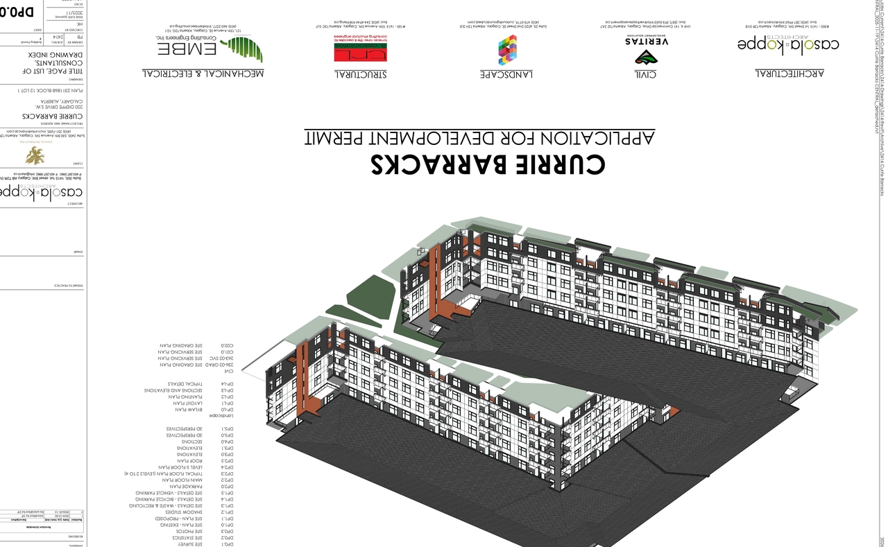 Floor plan for project from page 1 of the file 'DP2025-07077 DMAP Plans Submitted (11MB) 2025-12-08'