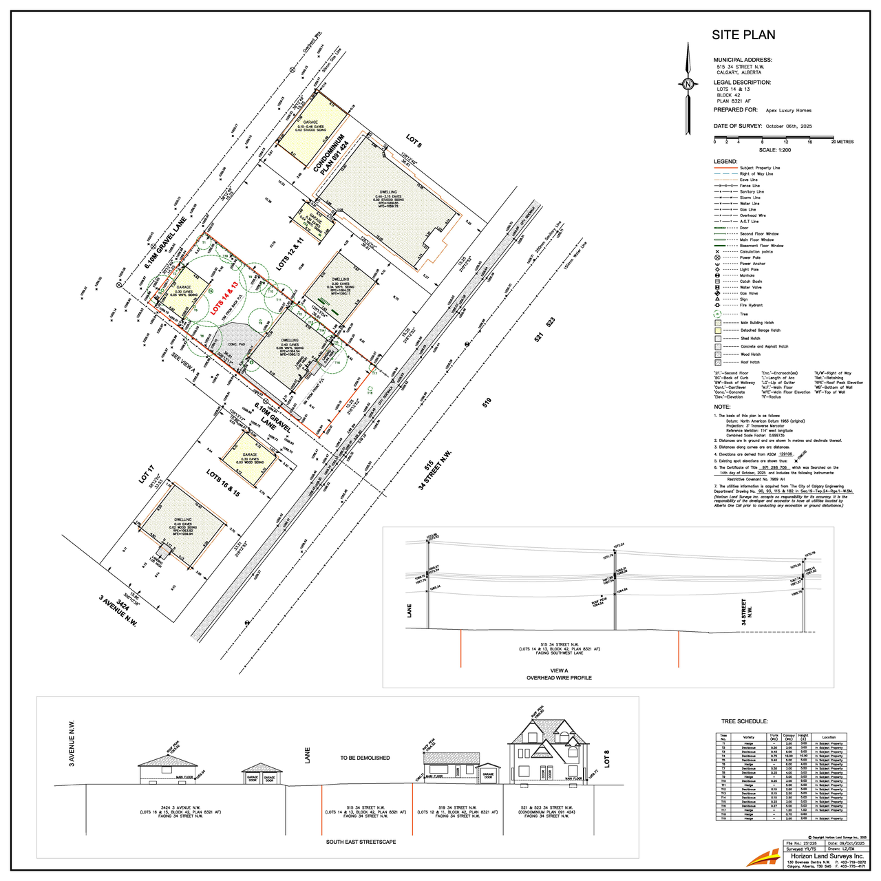 Construction site plan for project from page 5 of the file 'DMAP Plans (Submitted) DP2025-07117 (8MB) 2025-12-09'