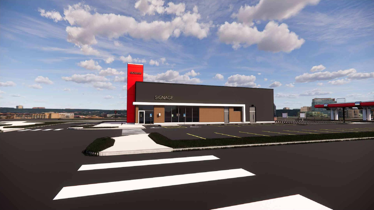 Rendering of building from page 9 of the file 'DP2025-07138 - DMAP Decision Rendered (30MB) 2026-08-10'