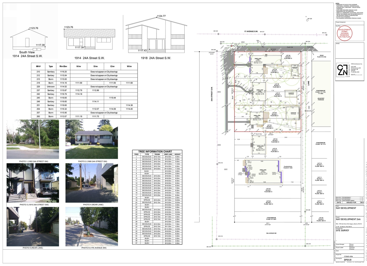 Construction site plan for project from page 5 of the file 'DP2025-07148 - DMAP PLANS - DECISION RENDERED - 2026-06-02 (16MB)'