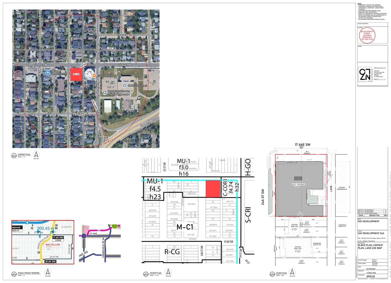 Construction site plan for project from page 6 of the file 'DP2025-07148 - DMAP PLANS - DECISION RENDERED - 2026-06-02 (16MB)'