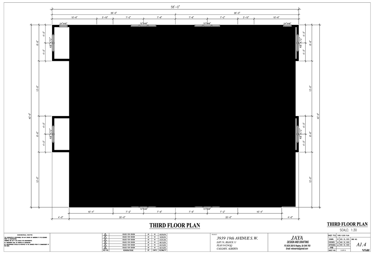 Floor plan for project from page 7 of the file 'DP2025-07156-DMAP Plans Submitted 2026-03-03 3MB'