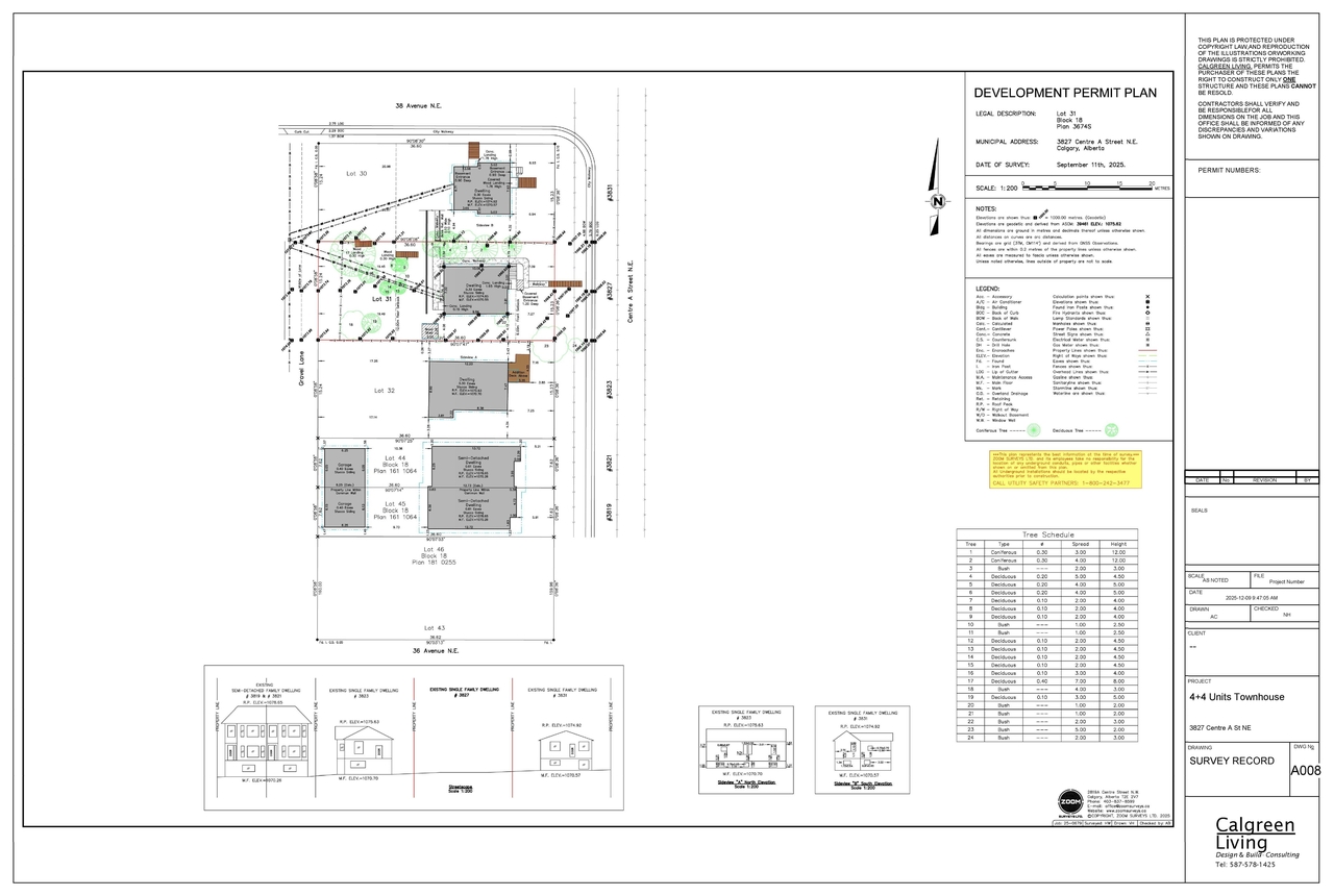 Construction site plan for project from page 6 of the file 'DP2025-07157 DMAP Plans (Submitted)  2025-12-10 (4MB)'