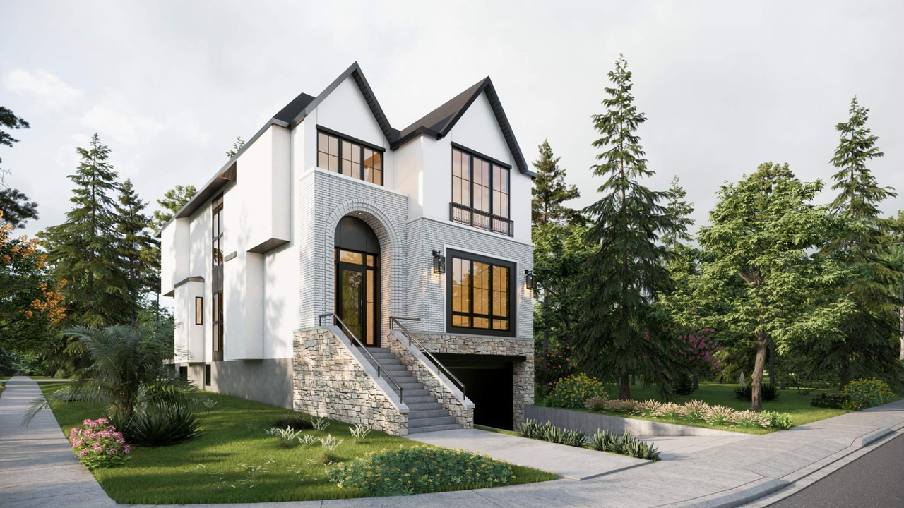Rendering of building from page 1 of the file 'DP2025-07209 DMAP Plans Submitted 2025-12-15 (4MB)'