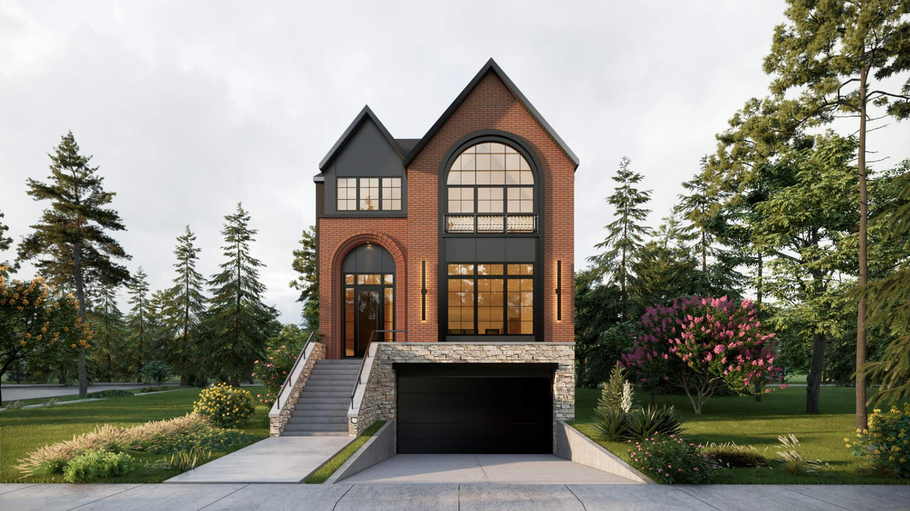 Rendering of building from page 1 of the file 'DP2025-07210 DMAP Plans Submitted 2025-12-15 (4MB)'