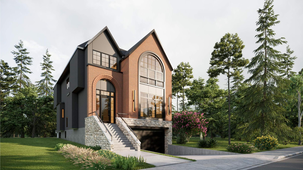 Rendering of building from page 1 of the file 'DP2025-07210 DMAP Plans Submitted 2025-12-15 (4MB)'