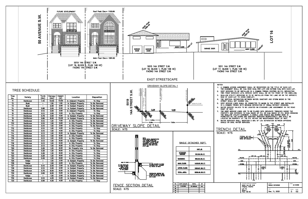 Construction site plan for project from page 6 of the file 'DP2025-07210 DMAP Plans Submitted 2025-12-15 (4MB)'
