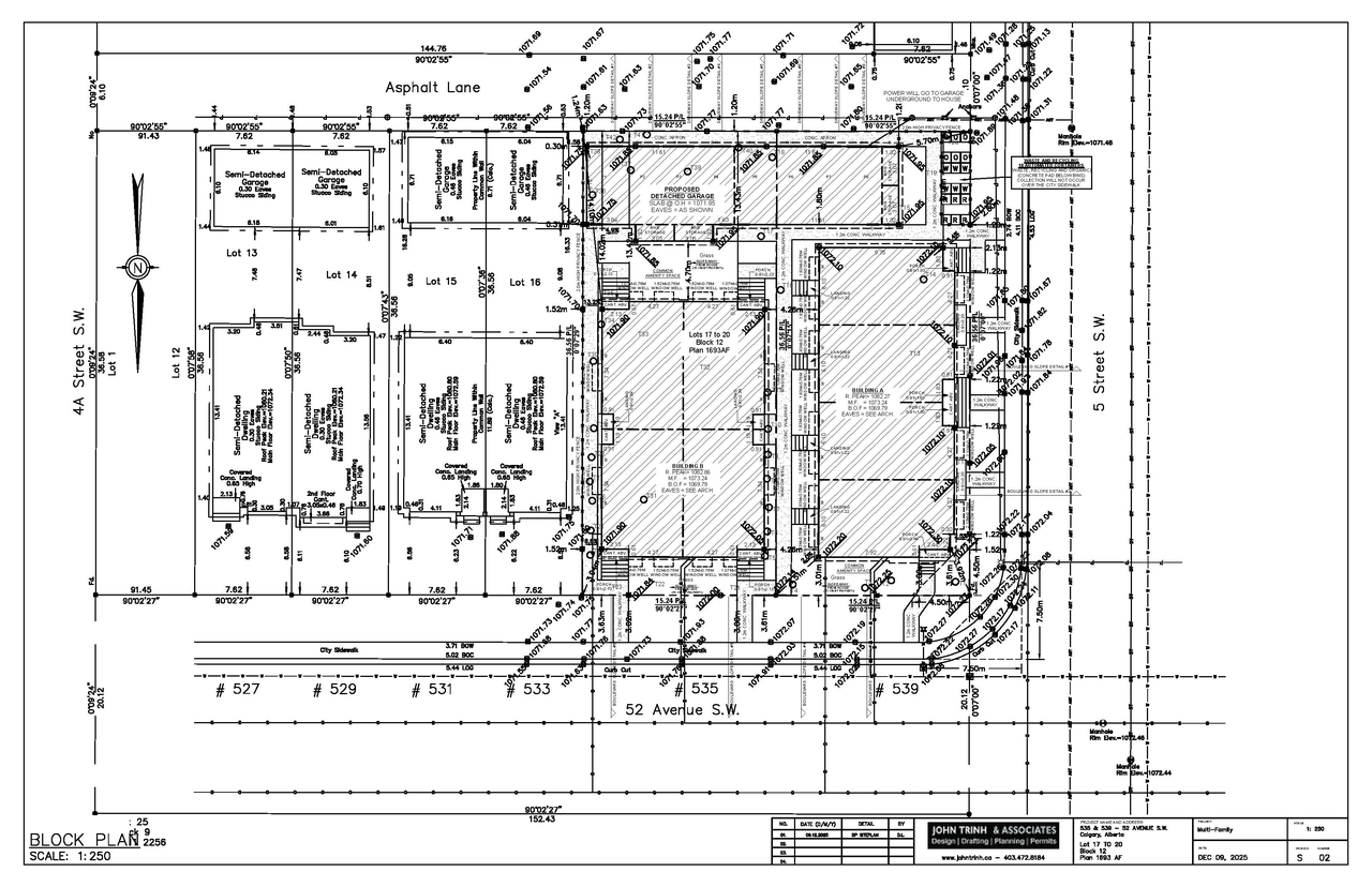 Floor plan for project from page 2 of the file 'DMAP Plans (Submitted) DP2025-07218 (2MB) 2025-12-13'