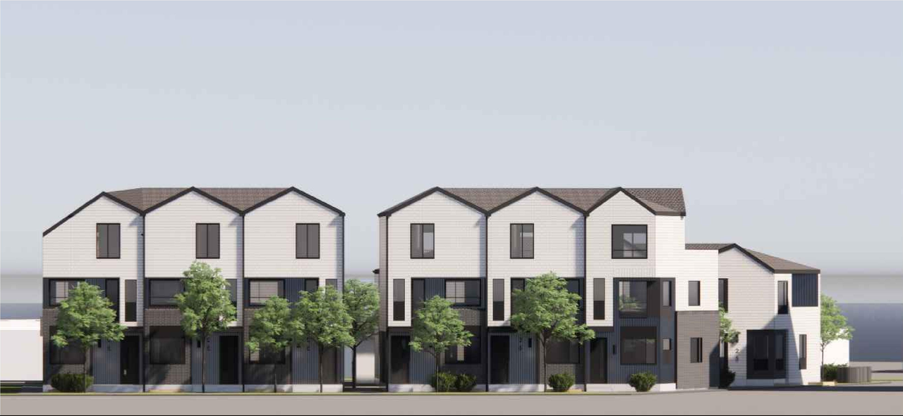 Rendering of building from page 1 of the file 'DP2025-07227 DMAP Plans Amended (6MB) 2026-06-17'