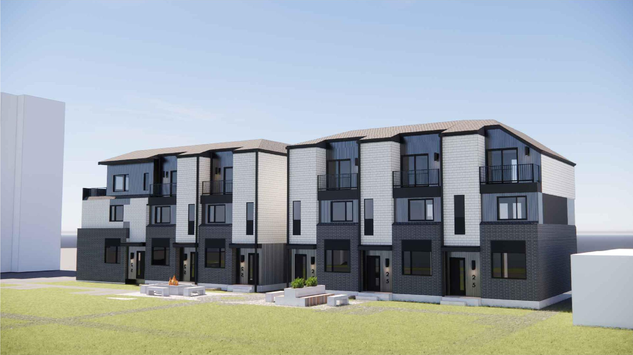 Rendering of building from page 11 of the file 'DP2025-07227 DMAP Plans (Submitted) 2025-12-13 (8MB)'