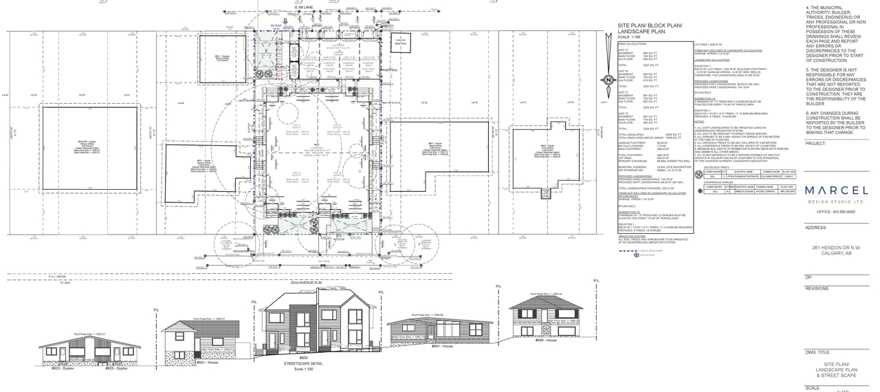 Construction site plan for project from page 1 of the file 'DP2025-07234 DMAP Plans Submitted (1MB) 2025-12-14'