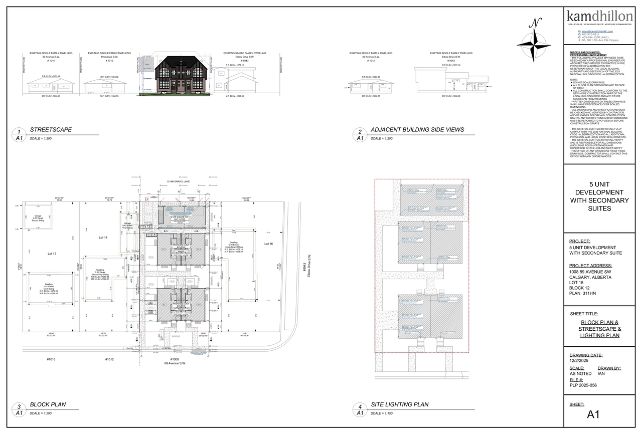 Floor plan for project from page 1 of the file 'DMAP Plans (Submitted) DP2025-07238 (12MB) 2025-12-14'