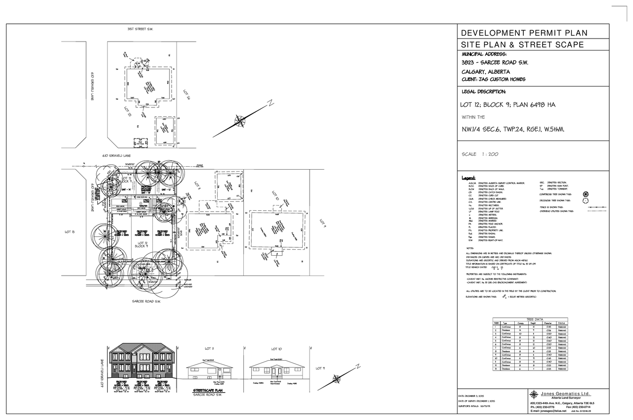 Construction site plan for project from page 3 of the file 'DP2025-07267 DMAP Plans Submitted (2MB) 2026-02-26'