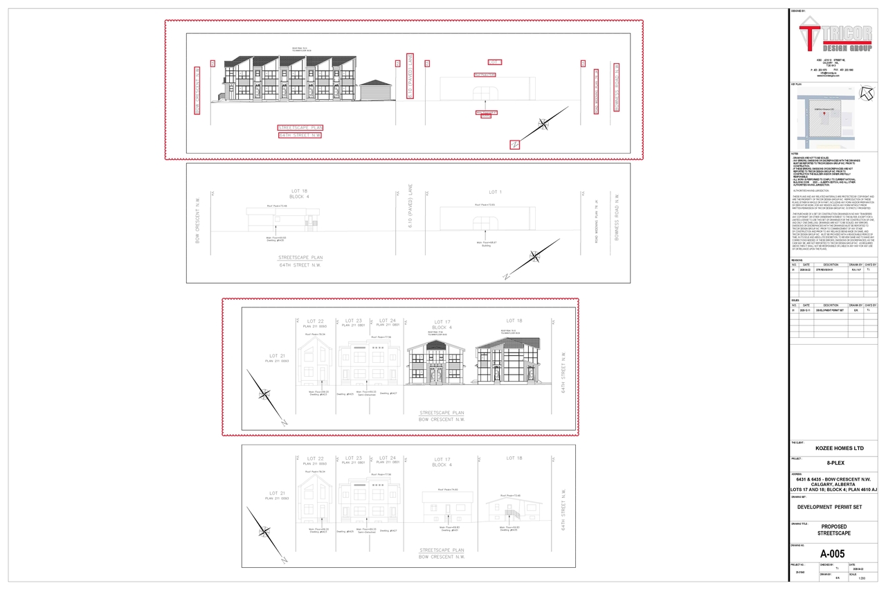 Construction site plan for project from page 6 of the file 'DP2025-07291 DMAP Plans (Amended) 2026-04-22 (7MB)'