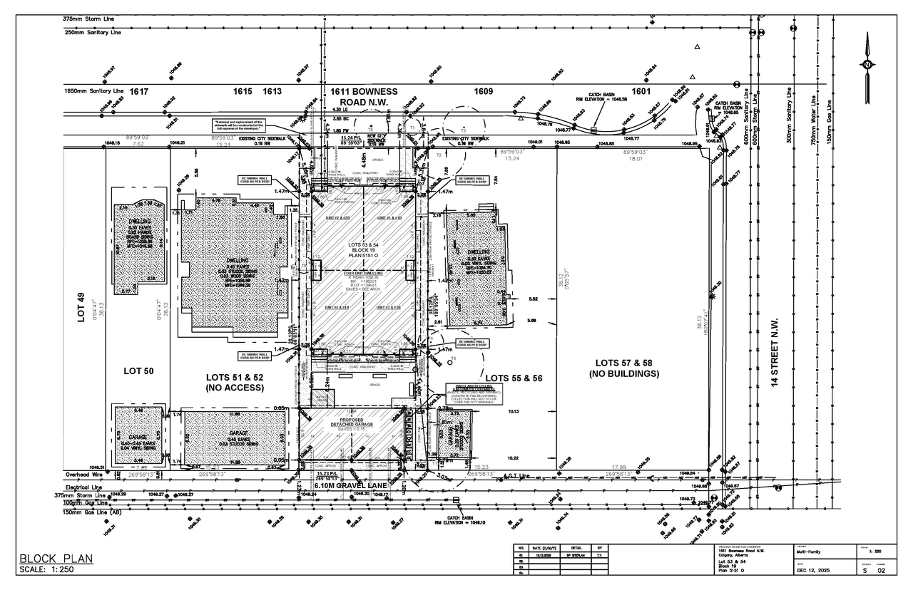 Construction site plan for project from page 6 of the file 'DP2025-07319 DMAP Plans Submitted (4MB) 2026-02-25'