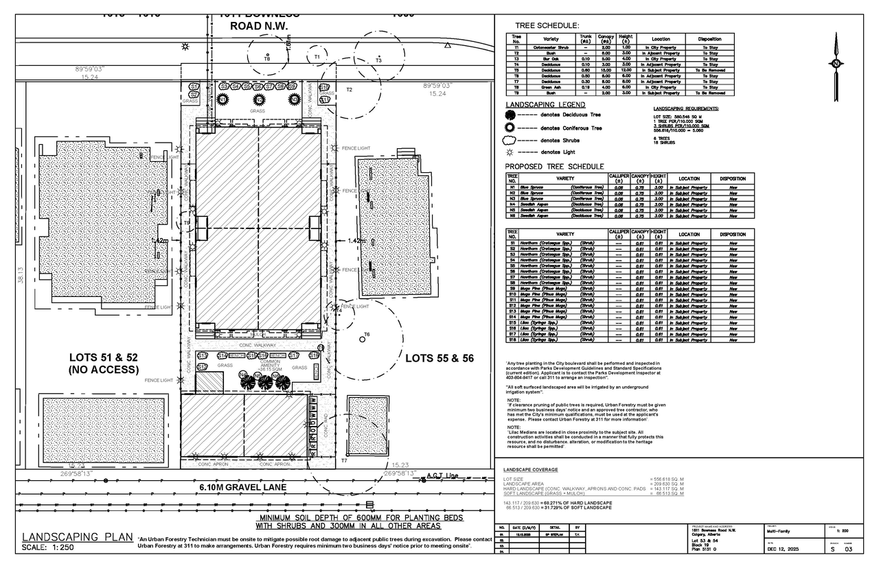 Construction site plan for project from page 7 of the file 'DP2025-07319 DMAP Plans Submitted (4MB) 2026-02-25'