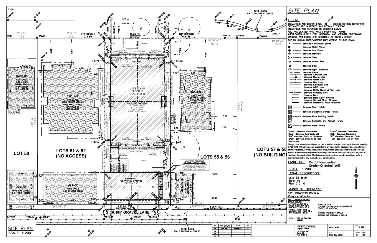 Construction site plan for project from page 5 of the file 'DP2025-07319 DMAP Plans Submitted (5MB) 2025-12-17'