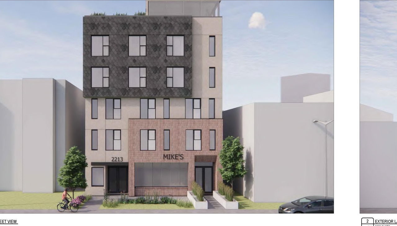 Rendering of building from page 10 of the file 'DMAP Plans (Submitted) DP2025-07376 (6MB) 2025-12-21'