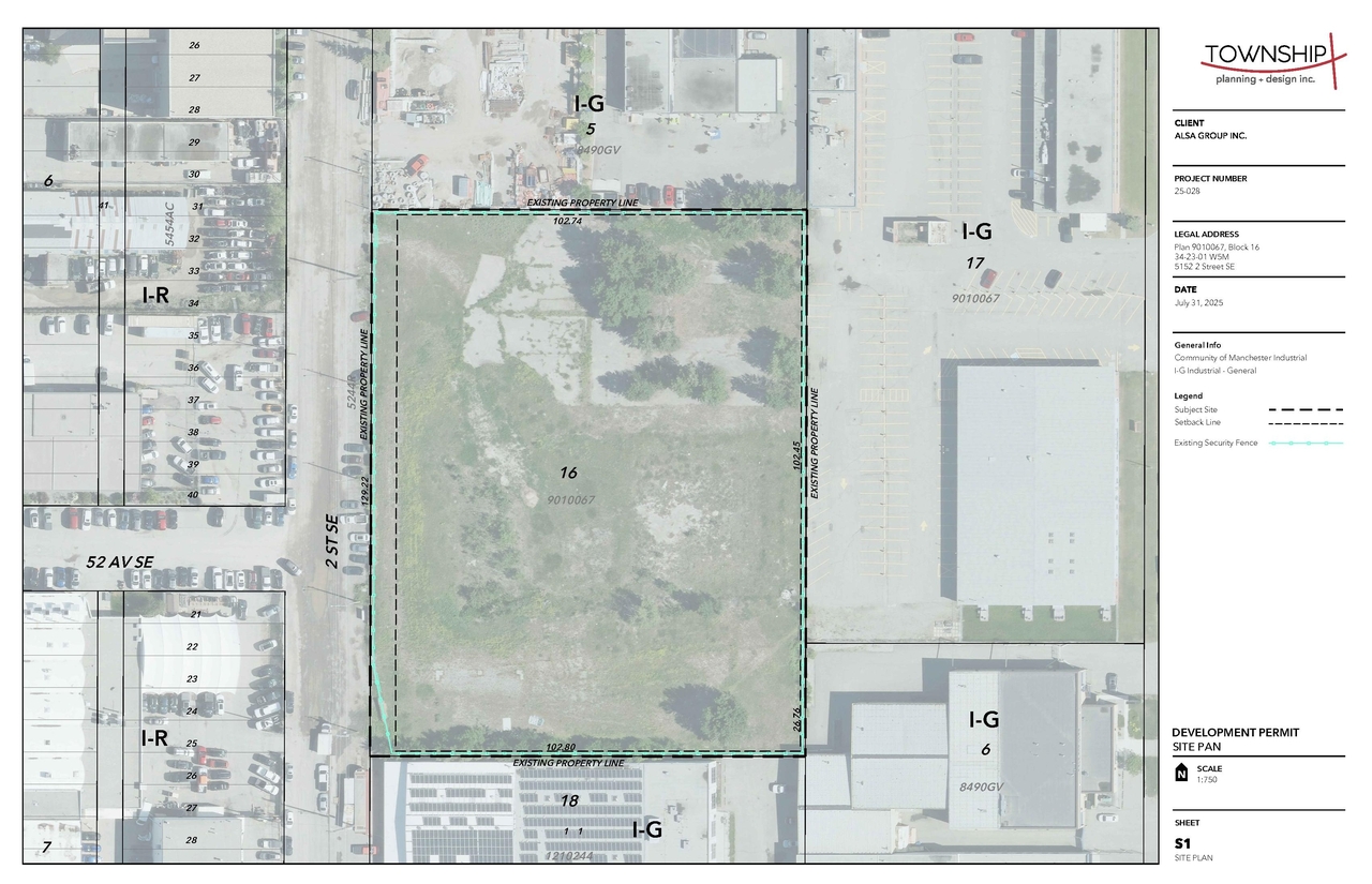 Construction site plan for project from page 2 of the file 'DP2025-07426 DMAP Plans Submitted (4MB) 2026-02-26'