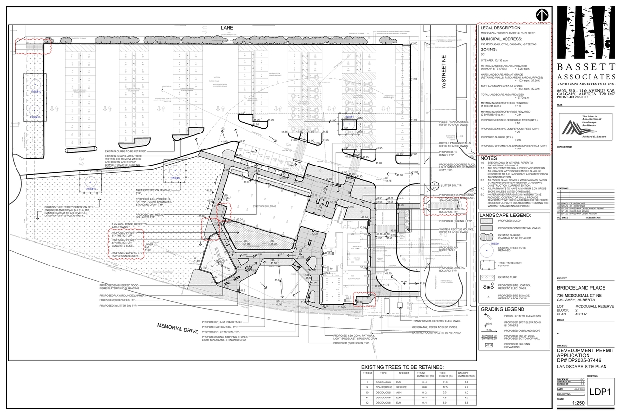 Construction site plan for project from page 15 of the file 'DP2025-07446 DMAP Plans (Amended) 2026-06-24 (14MB)'