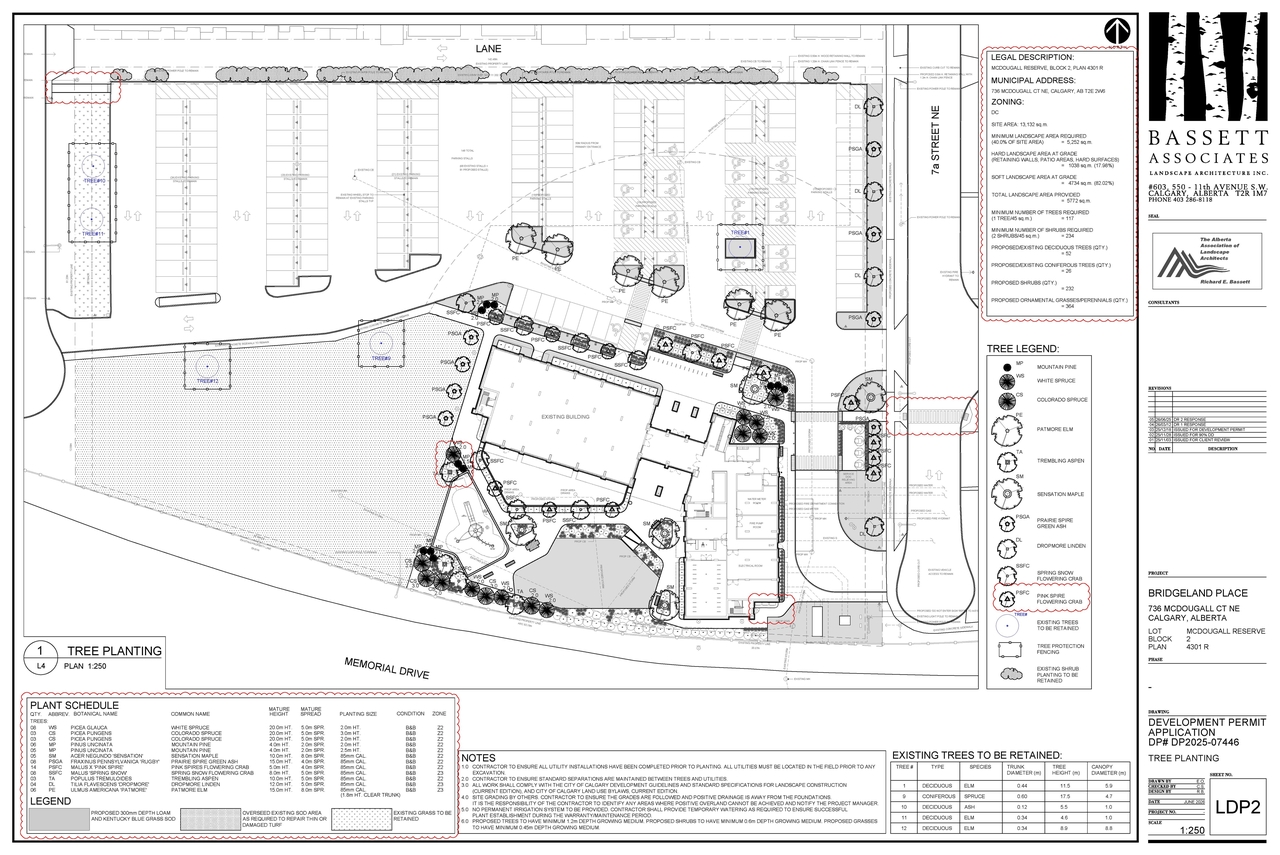 Construction site plan for project from page 16 of the file 'DP2025-07446 DMAP Plans (Amended) 2026-06-24 (14MB)'