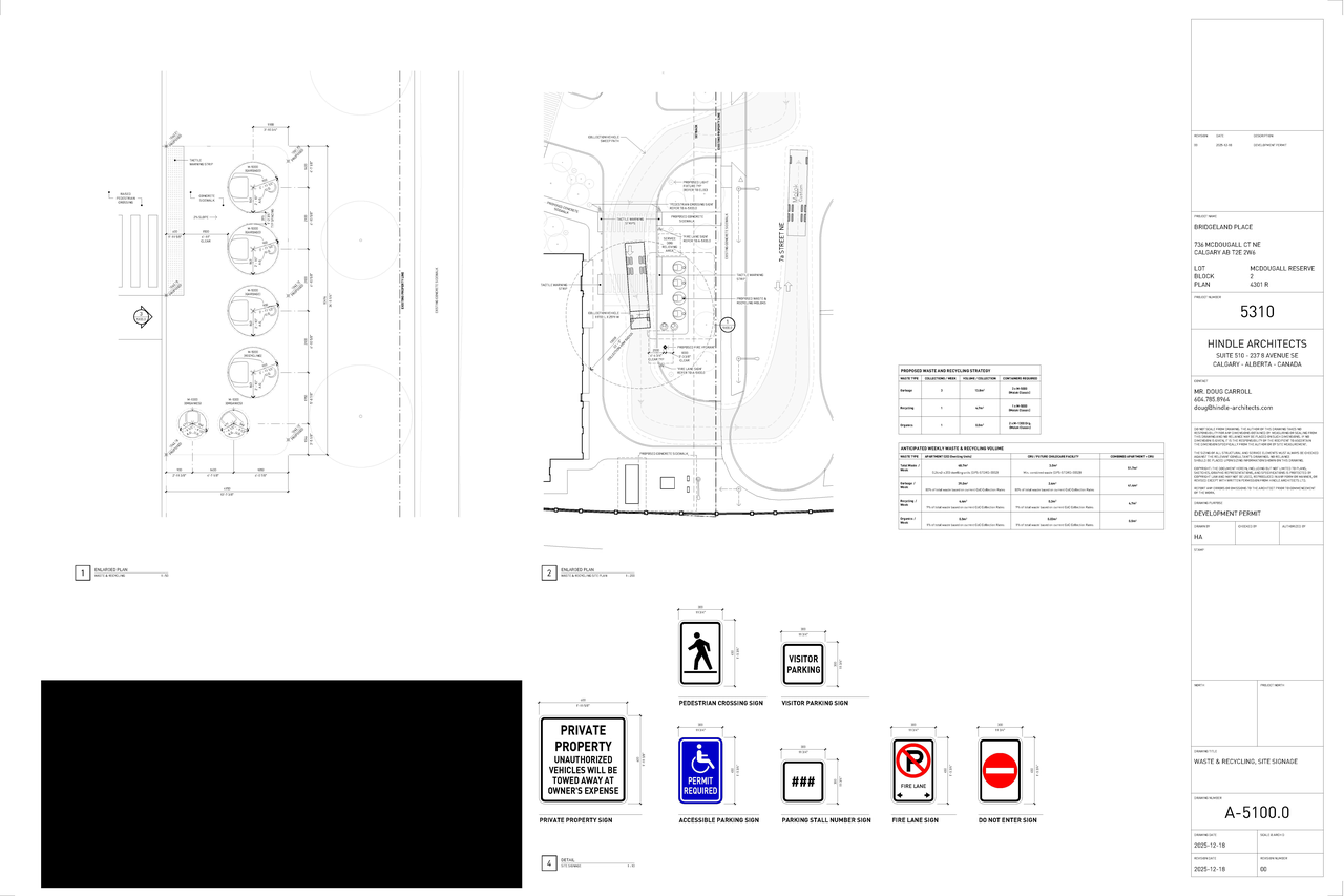 Construction site plan for project from page 13 of the file 'DP2025-07446 DMAP Plans Submitted 2025-12-23 (14MB)'