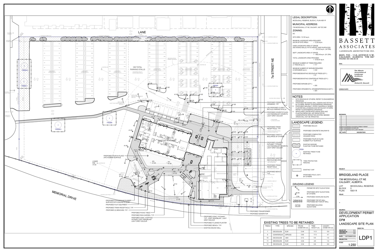 Construction site plan for project from page 14 of the file 'DP2025-07446 DMAP Plans Submitted 2025-12-23 (14MB)'