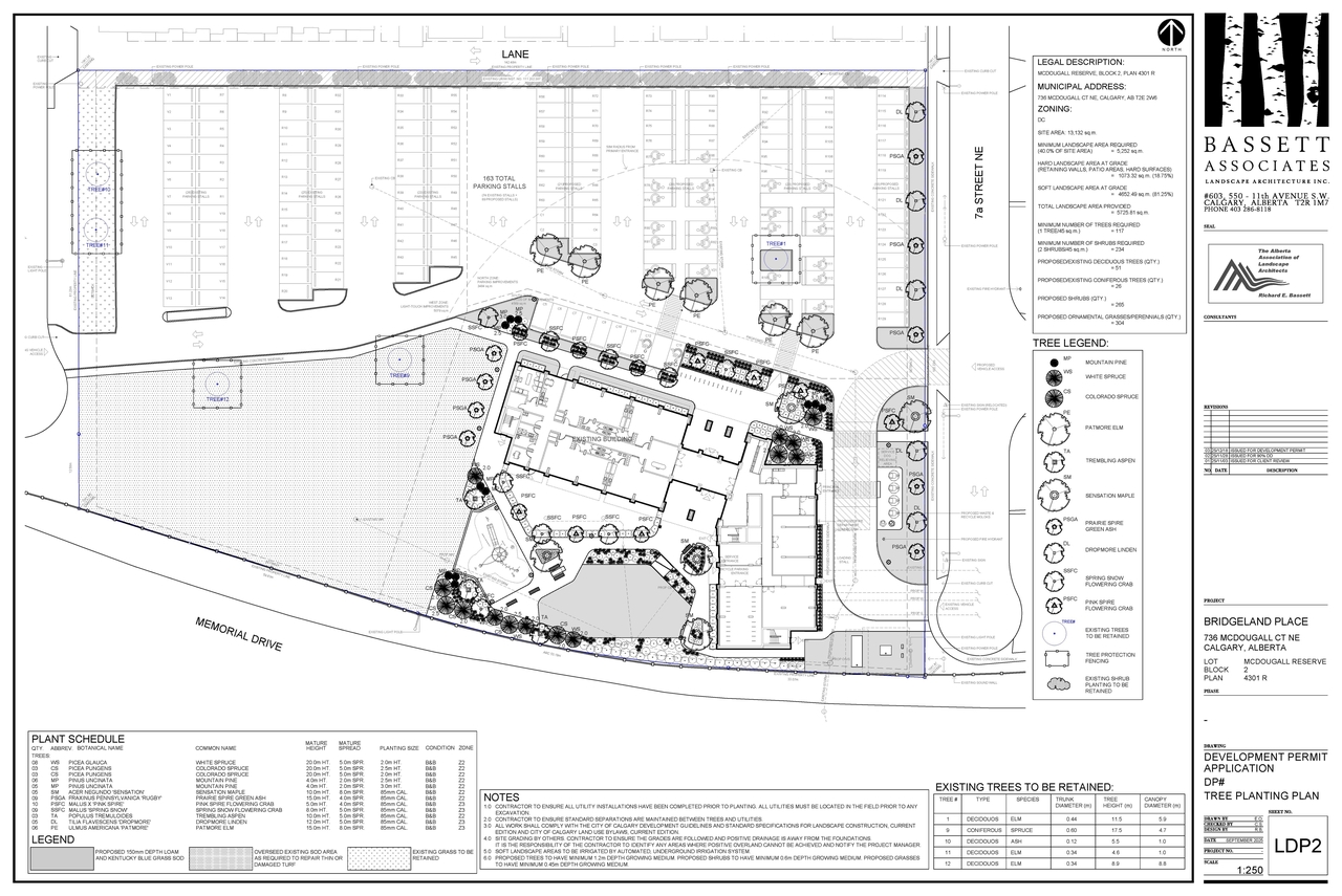 Construction site plan for project from page 15 of the file 'DP2025-07446 DMAP Plans Submitted 2025-12-23 (14MB)'