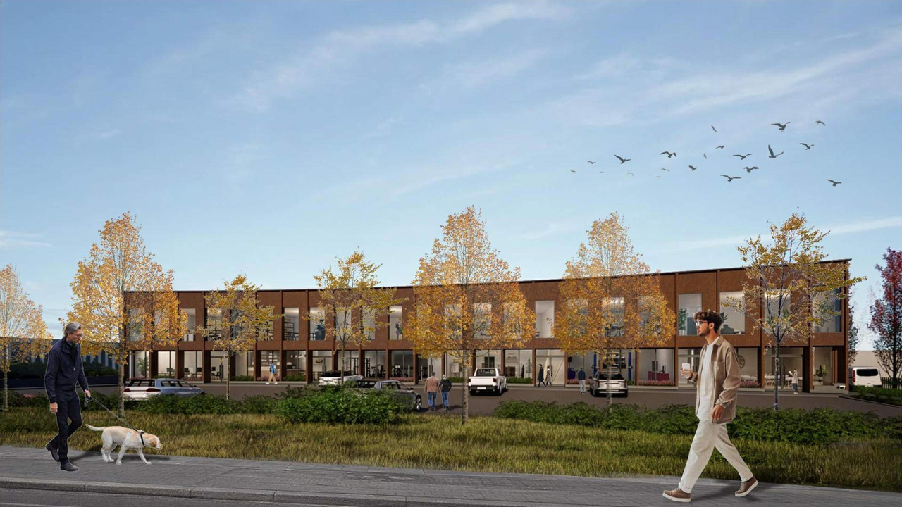 Rendering of building from page 6 of the file 'DP2025-07468 DMAP Plans (Submitted) 2026-02-17 (9MB)'
