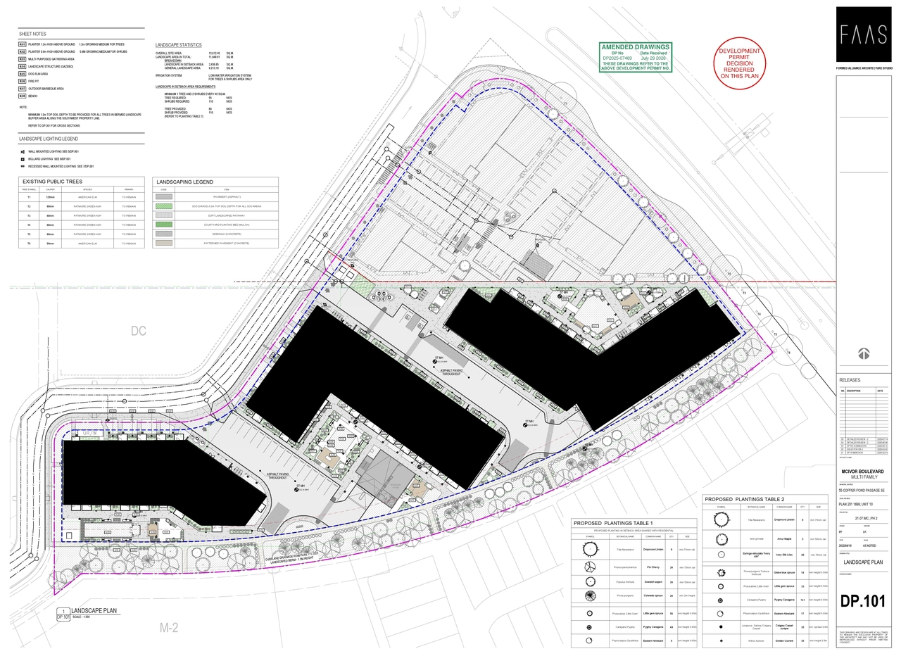 Construction site plan for project from page 5 of the file 'DP2025-07469 - DMAP PLANS - DECISION RENDERED - 2026-08-31 (15MB)'
