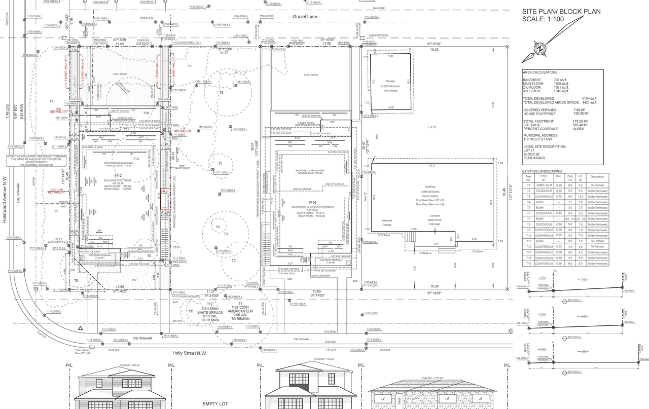 Construction site plan for project from page 3 of the file 'DP2025-07507 DMAP Plans (Amended) 2026-04-01 (1MB)'