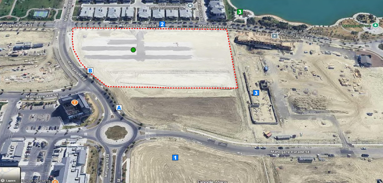 Construction site plan for project from page 3 of the file 'DMAP Plans (Submitted) DP2025-07516 (10MB) 2025-12-30'