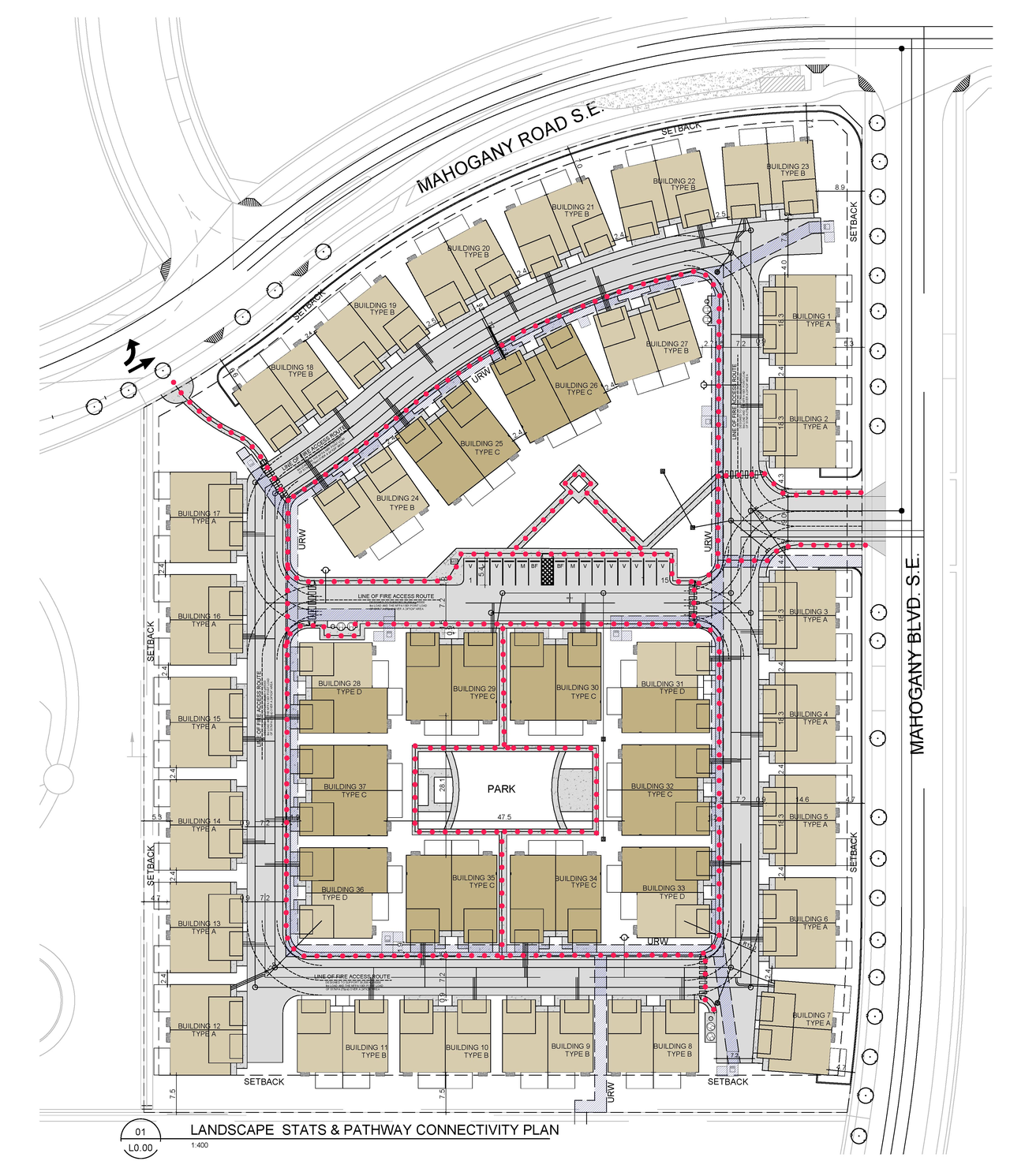 Construction site plan for project from page 53 of the file 'DMAP Plans (Submitted) DP2025-07516 (10MB) 2025-12-30'