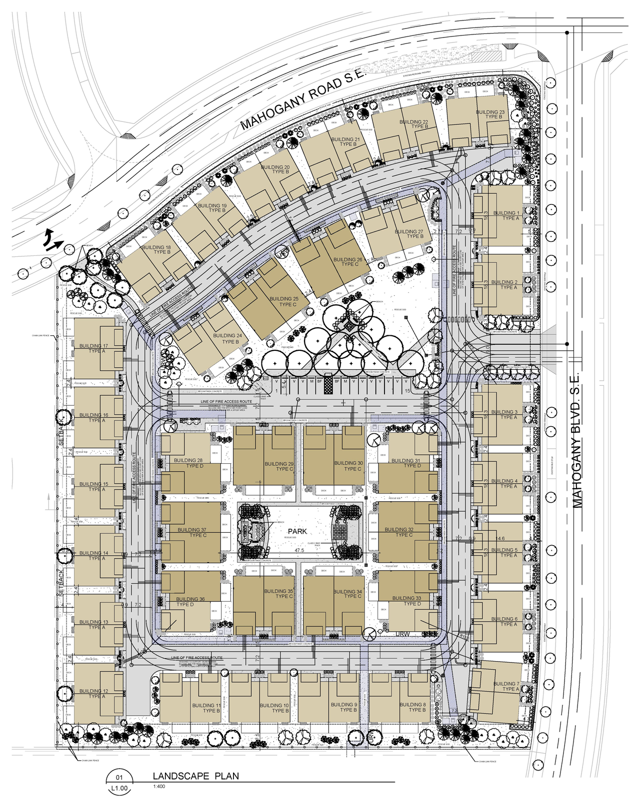 Construction site plan for project from page 54 of the file 'DMAP Plans (Submitted) DP2025-07516 (10MB) 2025-12-30'
