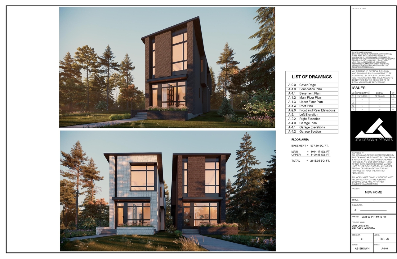 Rendering of building from page 1 of the file 'DP2025-07520 DMAP Plans Amended (7MB) 2026-03-04'