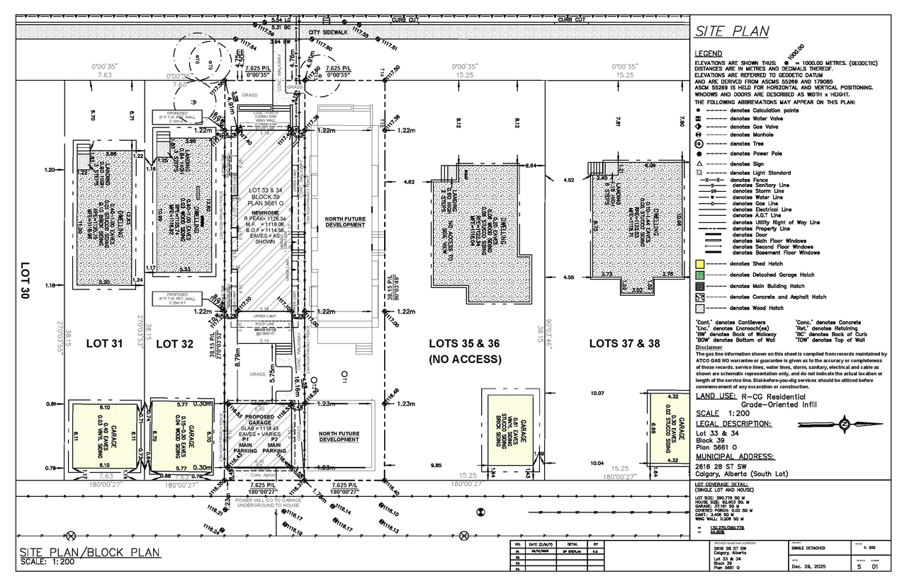 Construction site plan for project from page 2 of the file 'DP2025-07520 DMAP Plans (Submitted) 2026-01-06 (3MB)'