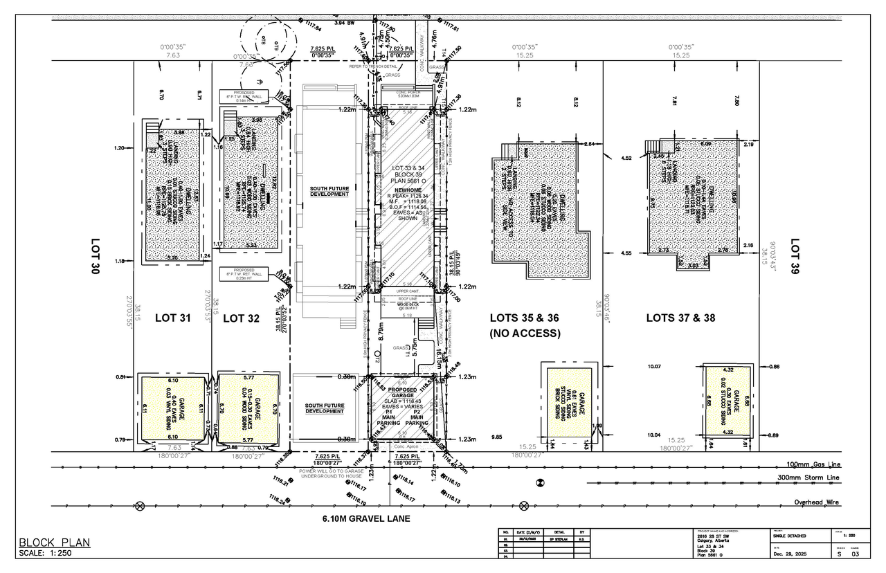 Construction site plan for project from page 3 of the file 'DP2025-07521 DMAP Plans (Submitted) 2026-01-06 (3MB)'