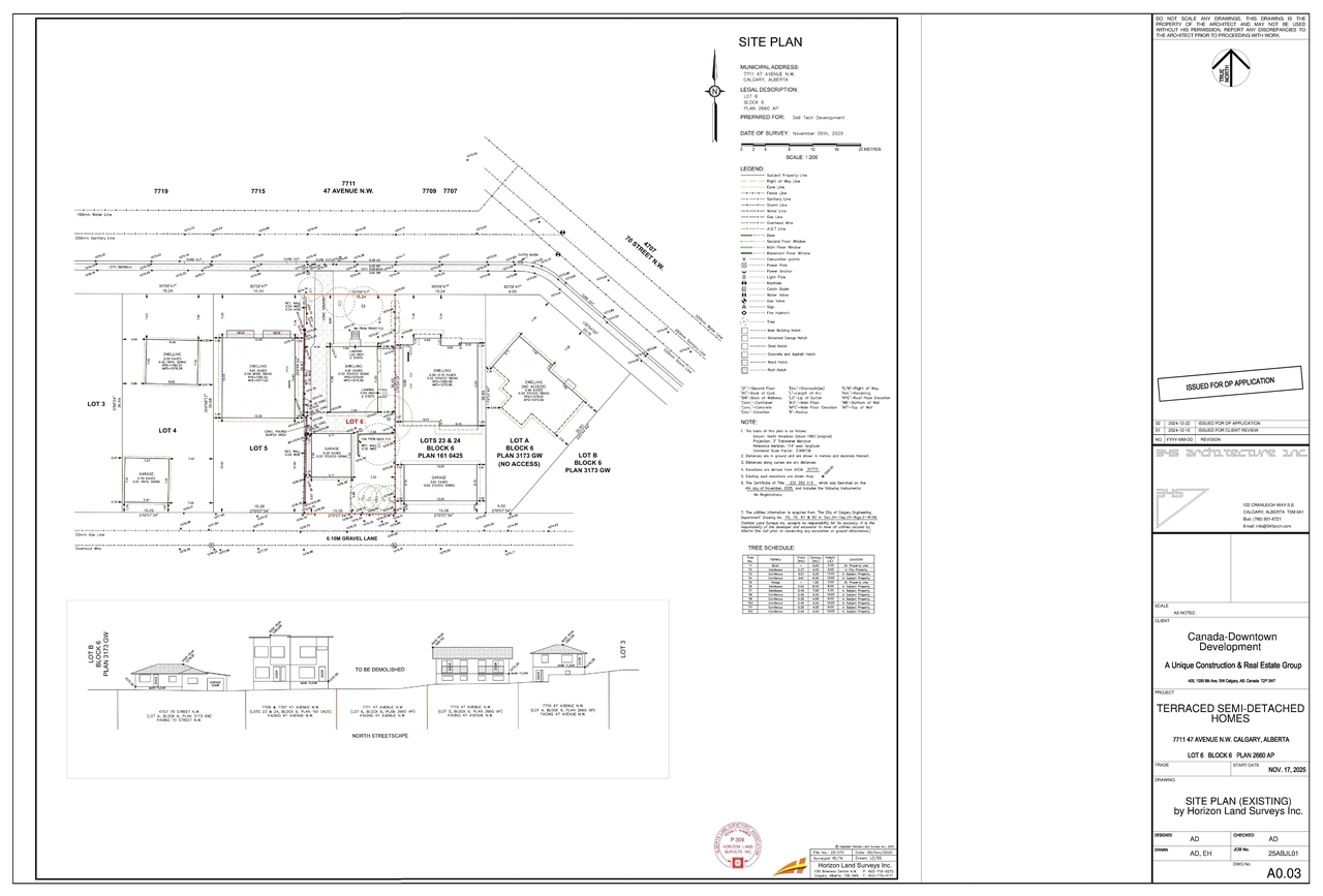 Construction site plan for project from page 2 of the file 'DP2025-07537 DMAP Plans Submitted (8MB) 2025-12-31'
