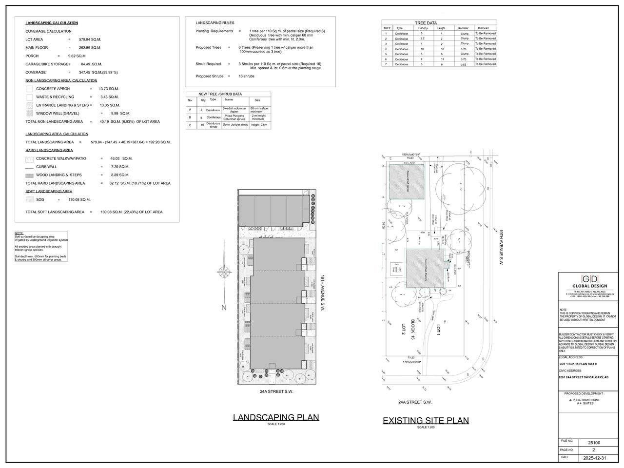 Construction site plan for project from page 2 of the file 'DMAP Plans (Submitted) DP2025-07545 (1MB) 2025-12-31'