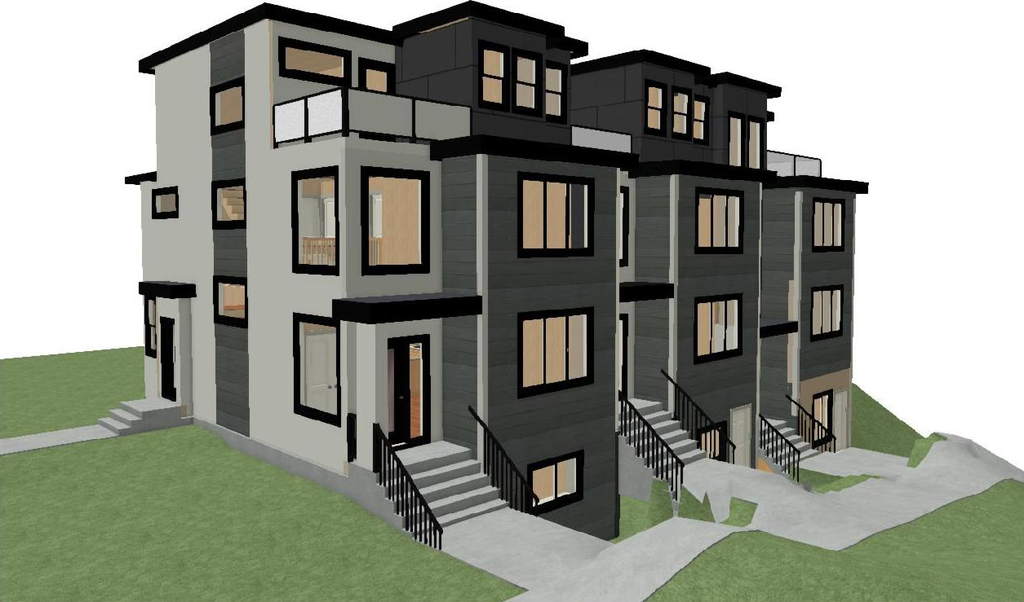 Rendering of building from page 1 of the file 'DP2026-00005 DMAP Plans Submitted (2MB) 2026-01-02'