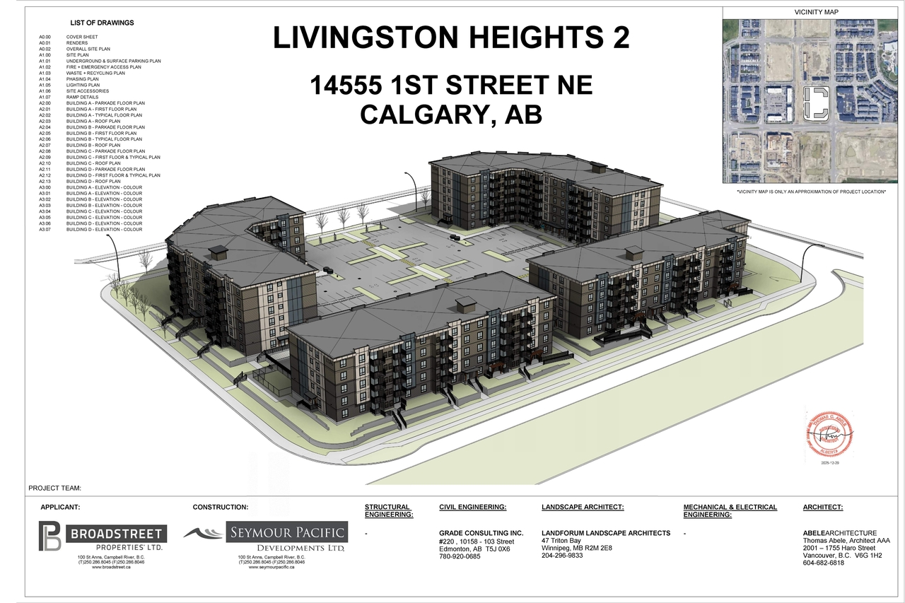 Floor plan for project from page 1 of the file 'DP2026-00012 DMAP Plans Submitted (11MB) 2026-01-02'