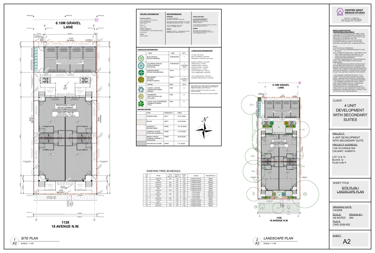 Floor plan for project from page 2 of the file 'DMAP Plans (Submitted) DP2026-00034 (6MB) 2026-01-05'