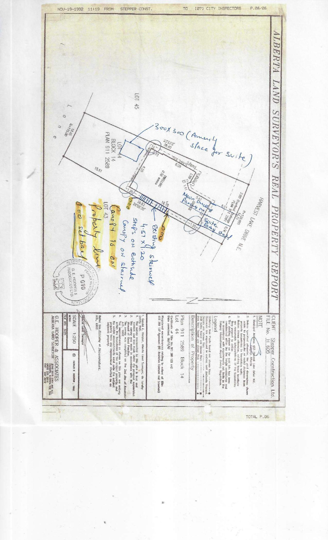 Construction site plan for project from page 6 of the file 'DP2026-00050 DMAP Plans (Submitted) 2026-01-14 (1MB)'