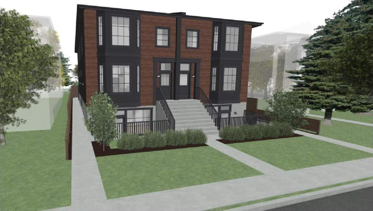Rendering of building from page 3 of the file 'DP2026-00151 DMAP Plans (Submitted) 2026-01-12 (5MB)'