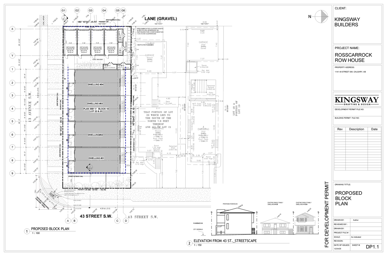 Construction site plan for project from page 4 of the file 'DP2026-00223 DMAP Plans (Submitted) 2026-02-05 (5MB)'