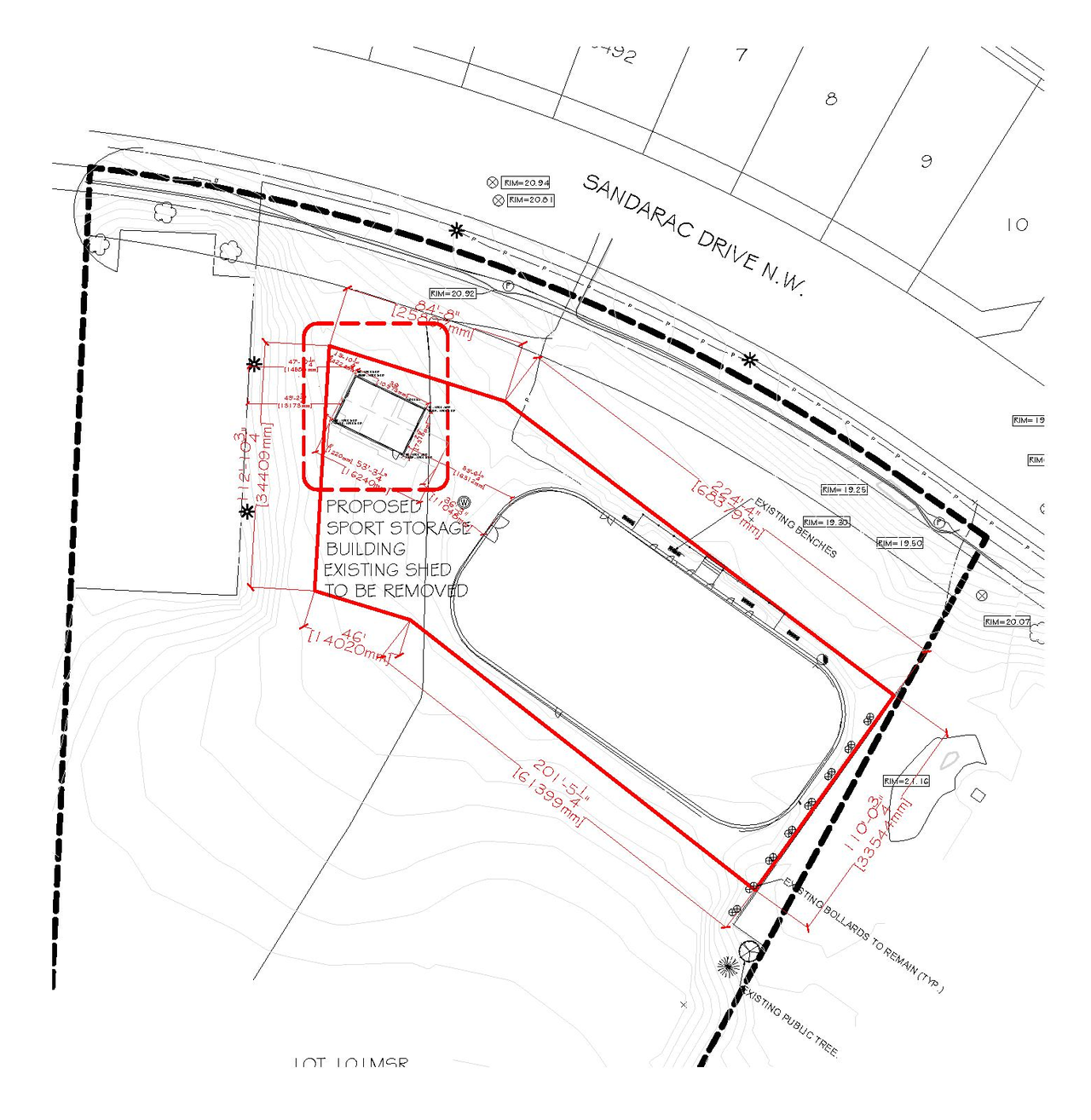 Construction site plan for project from page 3 of the file 'DP2026-00226 - DMAP Plans - DECISION RENDERED - 2026-06-03 (1MB)'